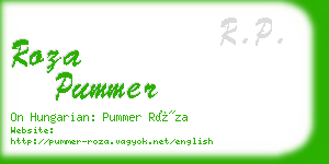 roza pummer business card